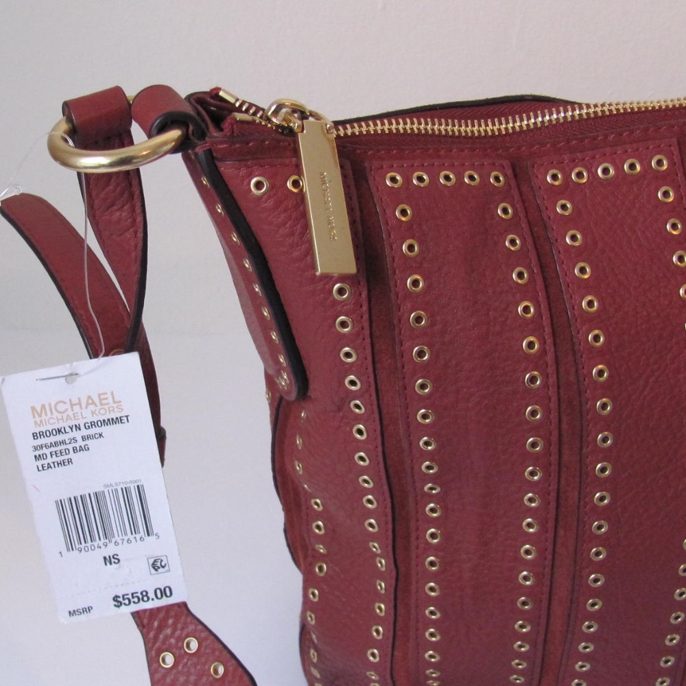 NWT Michael Kors Brooklyn Grommet Leather Tote - Picture 5 of 8